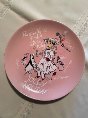 Disney Pink 'Practically Perfect' Mary Poppins Plate